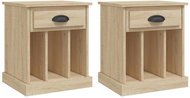 Shumee noční stolky 2 ks, dub sonoma 43 × 36 × 50 cm - Night Stand