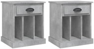 Shumee noční stolky 2 ks, betonově šedé 43 × 36 × 50 cm - Night Stand