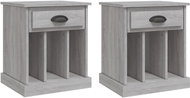 Shumee noční stolky 2 ks, šedé sonoma 43 × 36 × 50 cm - Night Stand