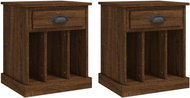 Shumee noční stolky 2 ks, hnědý dub 43 × 36 × 50 cm - Night Stand