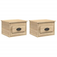 Shumee nástěnné noční stolky 2 ks, dub sonoma 41,5 × 36 × 28 cm - Night Stand