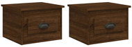 Shumee nástěnné noční stolky 2 ks, hnědý dub 41,5 × 36 × 28 cm - Night Stand