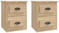 Shumee nástěnné noční stolky 2 ks, dub sonoma 41,5 × 36 × 53 cm - Night Stand