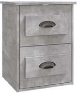 Shumee nástěnný noční stolek betonově šedý 41,5 × 36 × 53 cm - Night Stand