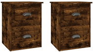 Shumee nástěnné noční stolky 2 ks, kouřový dub 41,5 × 36 × 53 cm - Night Stand