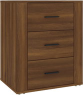 Shumee noční stolek hnědý dub 50 × 36 × 60 cm kompozitní dřevo, 816719 - Night Stand