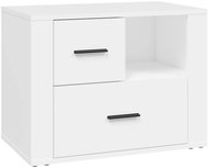 Shumee noční stolek bílý 60 × 36 × 45 cm kompozitní dřevo - Night Stand