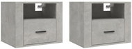 Shumee nástěnné noční stolky 2 ks, betonově šedá 50 × 36 × 40 cm - Night Stand
