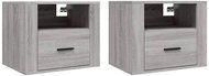 Shumee nástěnné noční stolky 2 ks, šedá sonoma 50 × 36 × 40 cm - Night Stand