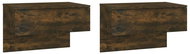 Shumee nástěnné noční stolky 2 ks, kouřový dub, 816941 - Night Stand