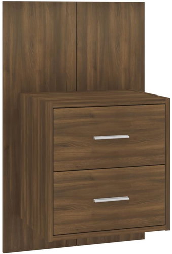 Shumee nástěnný noční stolek hnědý dub, 816962 - Night Stand - Main image