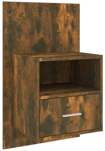 Shumee nástěnný noční stolek kouřový dub, 816964 - Night Stand - Main image