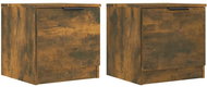 Shumee noční stolky 2 ks, kouřový dub 40 × 39 × 40 cm - Night Stand
