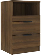Shumee noční stolek hnědý dub kompozitní dřevo, 817043 - Night Stand