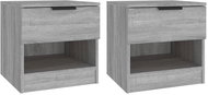 Shumee noční stolky 2 ks, šedé sonoma kompozitní dřevo, 817048 - Night Stand