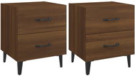 Shumee noční stolky 2 ks, hnědý dub 40 × 35 × 47,5 cm - Night Stand