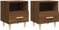 Shumee noční stolky 2 ks, hnědý dub 40 × 35 × 47 cm - Night Stand