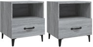 Shumee noční stolky 2 ks, šedé sonoma kompozitní dřevo, 817306 - Night Stand