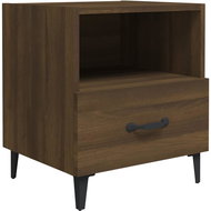 Shumee noční stolek hnědý dub kompozitní dřevo - Night Stand