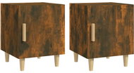 Shumee noční stolky 2 ks, kouřový dub kompozitní dřevo, 817310 - Night Stand