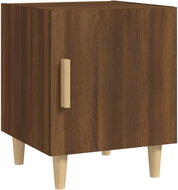 Shumee Bedside table brown oak composite wood, 817313 - Night Stand