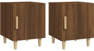 Shumee noční stolky 2 ks, hnědý dub kompozitní dřevo, 817314 - Night Stand