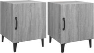 Shumee noční stolky 2 ks, šedé sonoma kompozitní dřevo - Night Stand