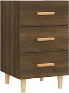 Shumee noční stolek hnědý dub 40 × 40 × 66 cm kompozitní dřevo, 817323 - Night Stand