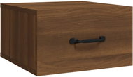 Shumee nástěnný noční stolek hnědý dub 35 × 35 × 20 cm  - Night Stand