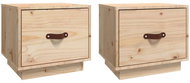 Shumee noční stolky 2 ks, 40 × 34 × 35 cm, masivní borové dřevo - Night Stand
