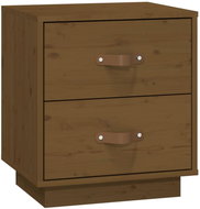 Shumee noční stolek medově hnědý 40 × 34 × 45 cm, masivní borové dřevo, 818331 - Night Stand