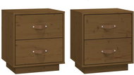 Shumee noční stolky 2 ks, medově hnědé 40 × 34 × 45 cm, masivní borové dřevo, 818332 - Night Stand