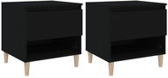 Shumee noční stolky 2 ks, černé 50 × 46 × 50 cm kompozitní dřevo - Night Stand