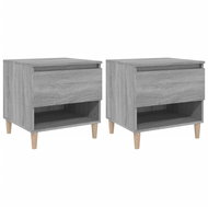 Shumee noční stolky 2 ks, šedé sonoma 50 × 46 × 50 cm kompozitní dřevo - Night Stand