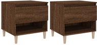 Shumee noční stolky 2 ks, hnědé dub 50 × 46 × 50 cm kompozitní dřevo - Night Stand