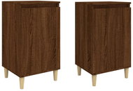 Shumee noční stolky 2 ks, hnědý dub 40 × 35 × 70 cm kompozitní dřevo - Night Stand