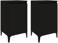Shumee noční stolky 2 ks, černé 40 × 35 × 70 cm kompozitní dřevo - Night Stand