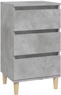 Shumee noční stolek betonově šedý 40 × 35 × 70 cm kompozitní dřevo - Night Stand