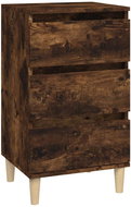 Shumee noční stolek kouřový dub 40 × 35 × 70 cm kompozitní dřevo, 819665 - Night Stand