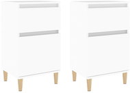 Shumee bedside tables 2 pcs, white 40 × 35 × 70 cm, 819693 - Night Stand
