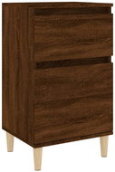Shumee noční stolek hnědý dub 40 × 35 × 70 cm - Night Stand