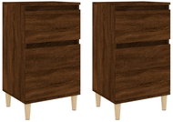 Shumee noční stolky 2 ks, hnědý dub 40 × 35 × 70 cm, 819707 - Night Stand