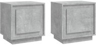 Shumee noční stolky 2 ks, betonově šedé 44 × 35 × 45 cm kompozitní dřevo - Night Stand