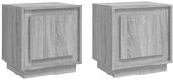 Shumee noční stolky 2 ks, šedé sonoma 44 × 35 × 45 cm kompozitní dřevo - Night Stand