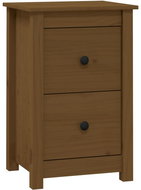 Shumee noční stolek medově hnědý 40 × 35 × 61,5 cm, masivní borové dřevo, 820952 - Night Stand