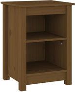 Shumee noční stolek medově hnědý 40 × 35 × 55 cm, masivní borové dřevo - Night Stand