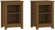 Shumee noční stolky 2 ks, medově hnědé 40 × 35 × 55 cm, masivní borovice - Night Stand