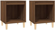 Shumee bedside tables 2 pcs, brown oak 40 × 35 × 50 cm - Night Stand
