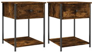 Shumee noční stolky 2 ks, kouřový dub 44 × 45 × 58 cm kompozitní dřevo - Night Stand