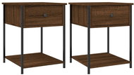Shumee noční stolky 2 ks, hnědý dub 44 × 45 × 58 cm kompozitní dřevo - Night Stand
